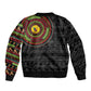 Cameroon African Tribal Pattern Sleeve Zip Bomber Jacket Chest Arm Tattoo