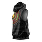 Cameroon African Tribal Pattern Sleeveless Hoodie Chest Arm Tattoo - African Pride