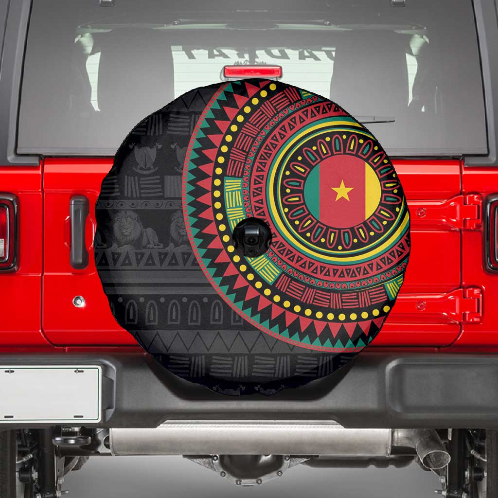 Cameroon African Tribal Pattern Spare Tire Cover Chest Arm Tattoo