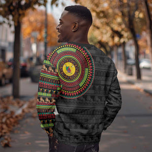 Cameroon African Tribal Pattern Sweatshirt Chest Arm Tattoo