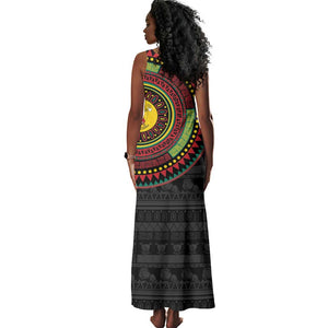 Cameroon African Tribal Pattern Tank Maxi Dress Chest Arm Tattoo