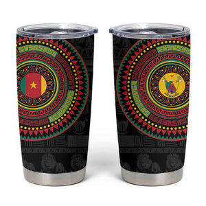 Cameroon African Tribal Pattern Tumbler Cup Chest Arm Tattoo