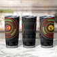 Cameroon African Tribal Pattern Tumbler Cup Chest Arm Tattoo