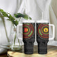Cameroon African Tribal Pattern Tumbler With Handle Chest Arm Tattoo