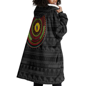 Cameroon African Tribal Pattern Wearable Blanket Hoodie Chest Arm Tattoo