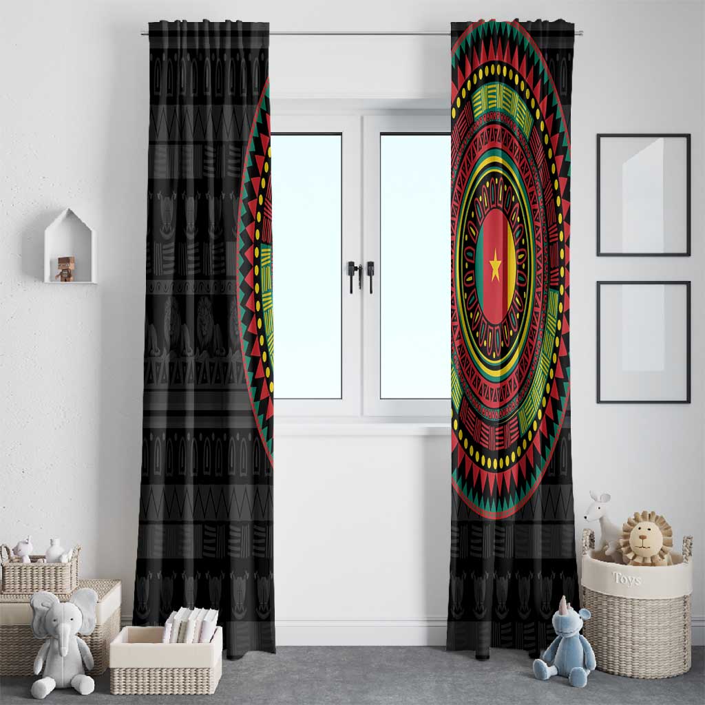 Cameroon African Tribal Pattern Window Curtain Chest Arm Tattoo