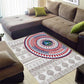 Liberia African Tribal Pattern Area Rug Chest Arm Tattoo