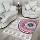 Liberia African Tribal Pattern Area Rug Chest Arm Tattoo