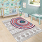 Liberia African Tribal Pattern Area Rug Chest Arm Tattoo