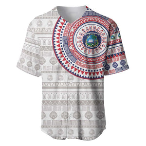 Liberia African Tribal Pattern Baseball Jersey Chest Arm Tattoo