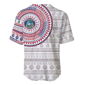 Liberia African Tribal Pattern Baseball Jersey Chest Arm Tattoo