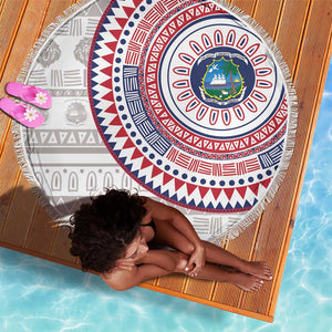 Liberia African Tribal Pattern Beach Blanket Chest Arm Tattoo
