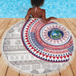 Liberia African Tribal Pattern Beach Blanket Chest Arm Tattoo