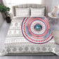 Liberia African Tribal Pattern Bedding Set Chest Arm Tattoo
