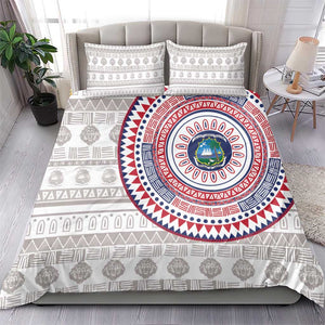 Liberia African Tribal Pattern Bedding Set Chest Arm Tattoo
