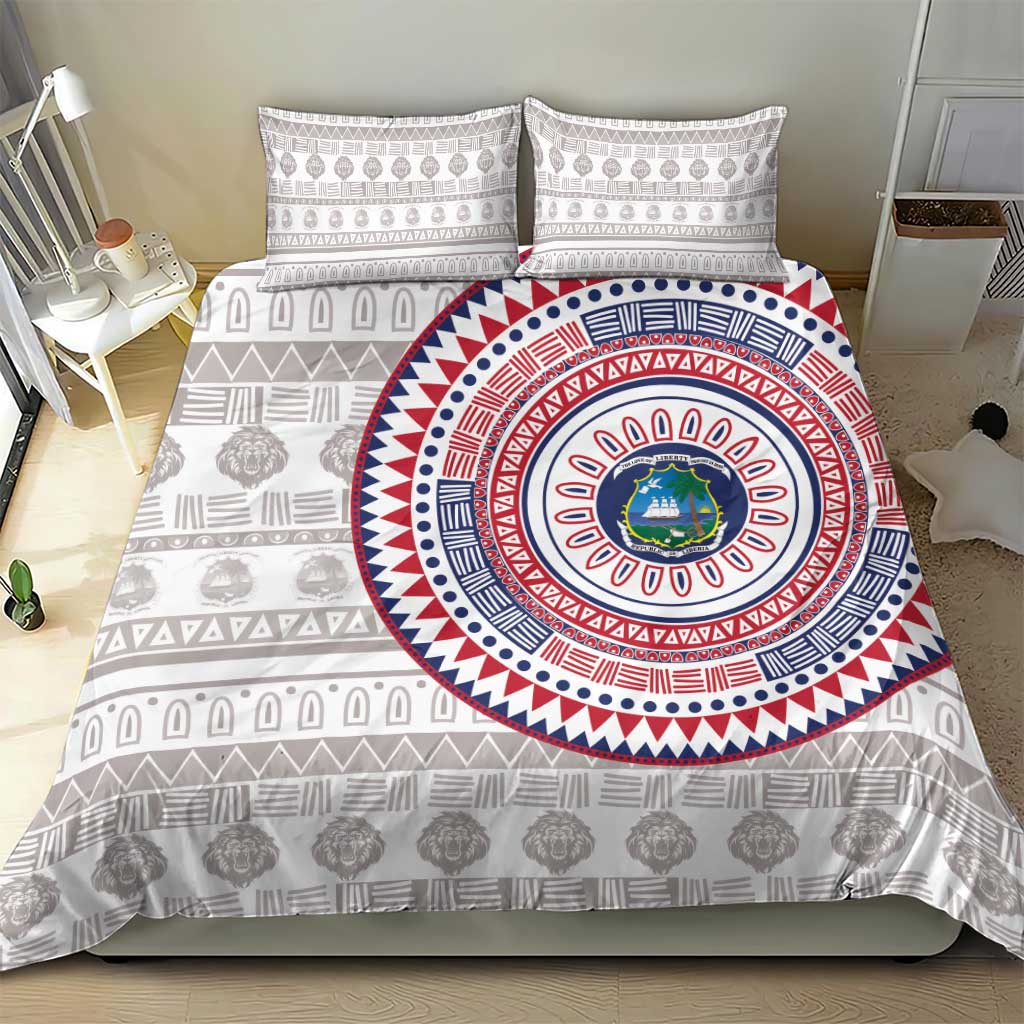 Liberia African Tribal Pattern Bedding Set Chest Arm Tattoo