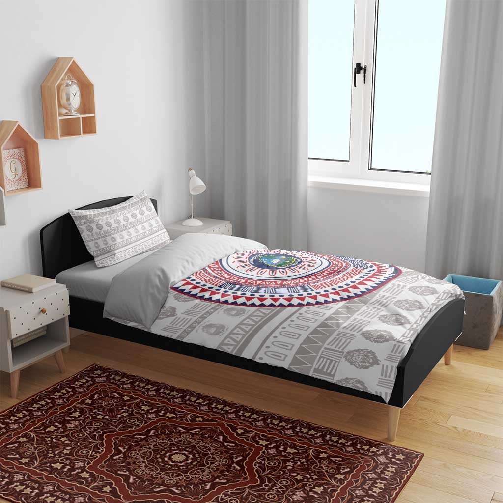 Liberia African Tribal Pattern Bedding Set Chest Arm Tattoo
