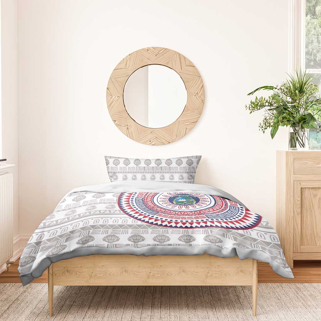 Liberia African Tribal Pattern Bedding Set Chest Arm Tattoo