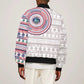 Liberia African Tribal Pattern Bomber Jacket Chest Arm Tattoo