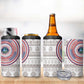 Liberia African Tribal Pattern 4 in 1 Can Cooler Tumbler Chest Arm Tattoo