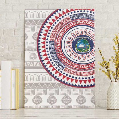 Liberia African Tribal Pattern Canvas Wall Art Chest Arm Tattoo