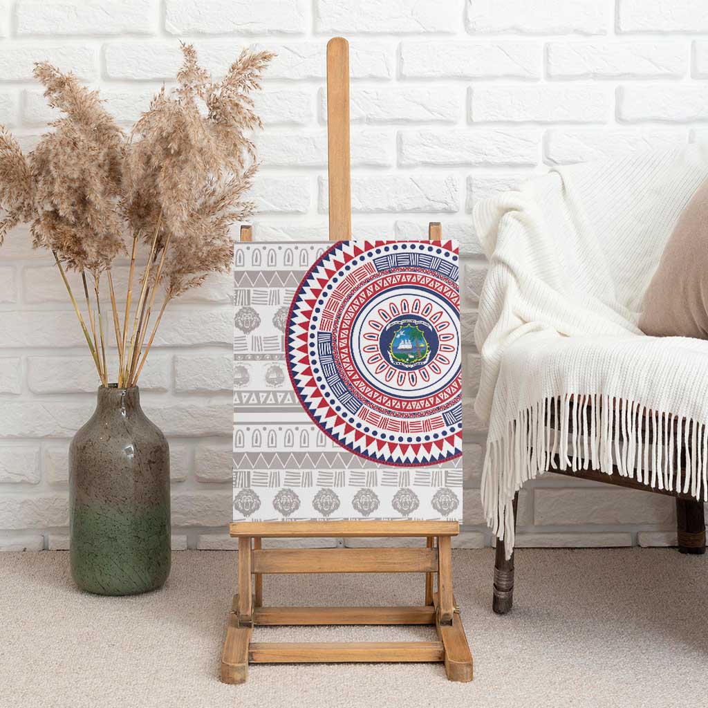 Liberia African Tribal Pattern Canvas Wall Art Chest Arm Tattoo