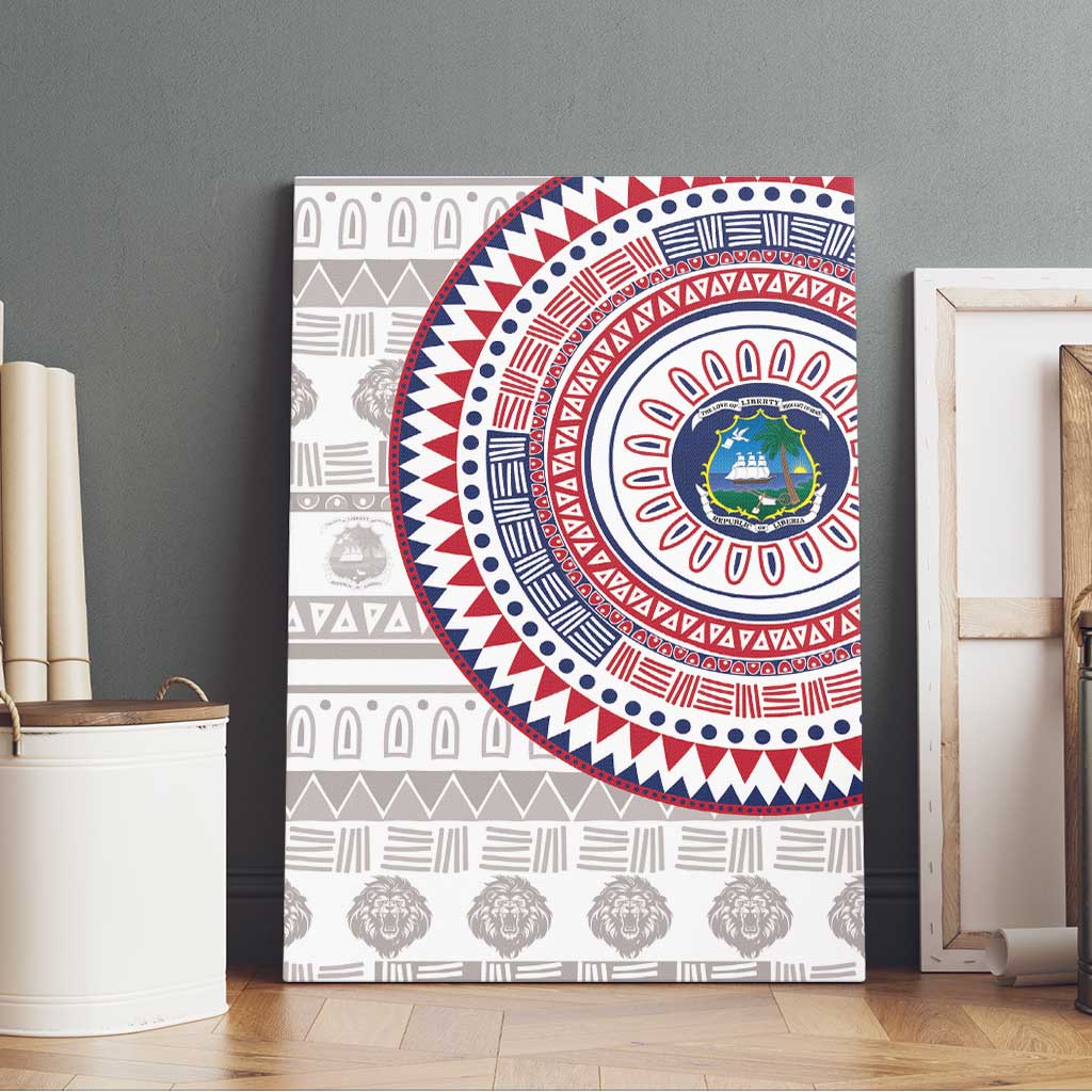 Liberia African Tribal Pattern Canvas Wall Art Chest Arm Tattoo