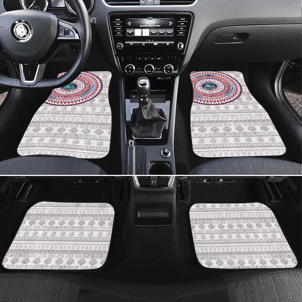 Liberia African Tribal Pattern Car Mats Chest Arm Tattoo