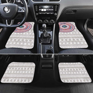 Liberia African Tribal Pattern Car Mats Chest Arm Tattoo