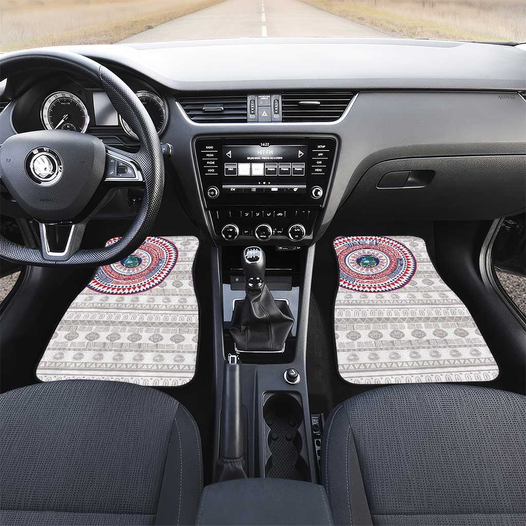 Liberia African Tribal Pattern Car Mats Chest Arm Tattoo