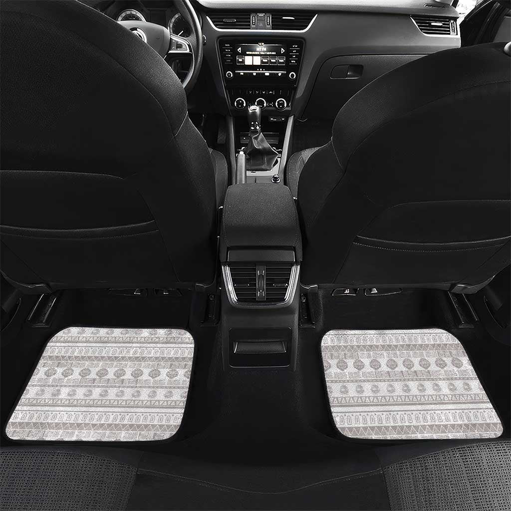 Liberia African Tribal Pattern Car Mats Chest Arm Tattoo
