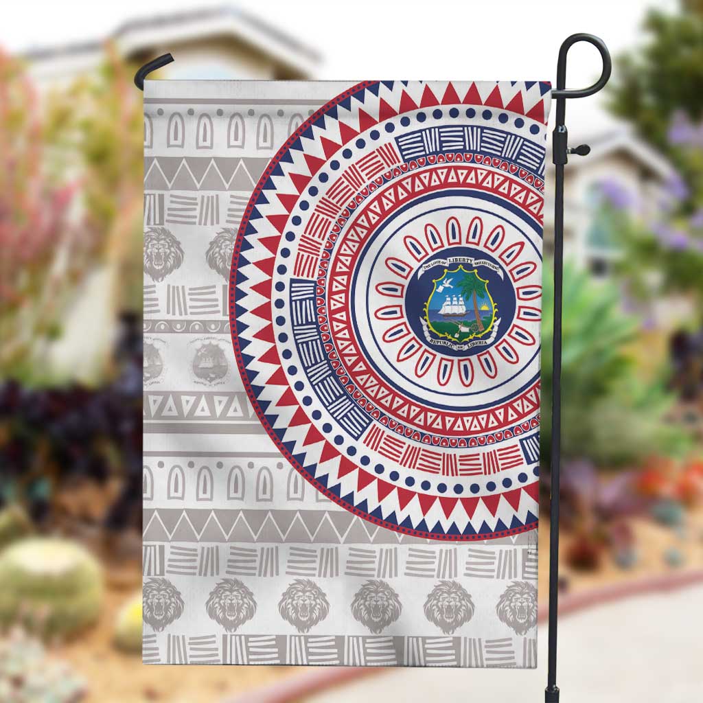 Liberia African Tribal Pattern Garden Flag Chest Arm Tattoo
