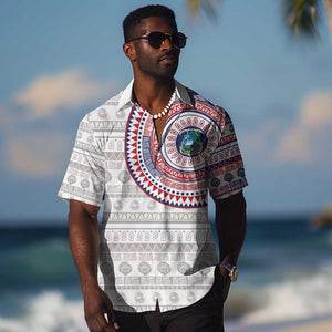 Liberia African Tribal Pattern Hawaiian Shirt Chest Arm Tattoo