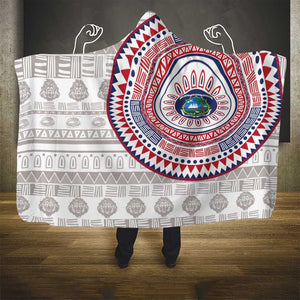 Liberia African Tribal Pattern Hooded Blanket Chest Arm Tattoo