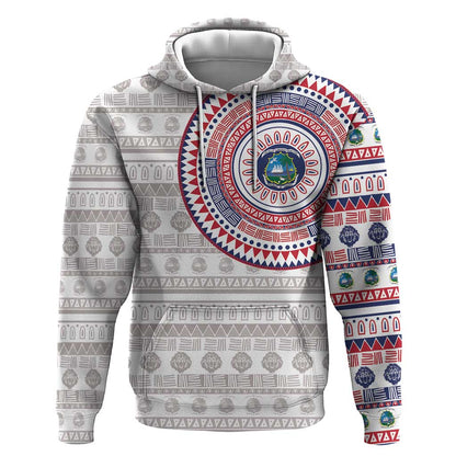 Liberia African Tribal Pattern Hoodie Chest Arm Tattoo
