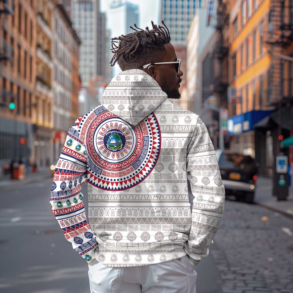 Liberia African Tribal Pattern Hoodie Chest Arm Tattoo