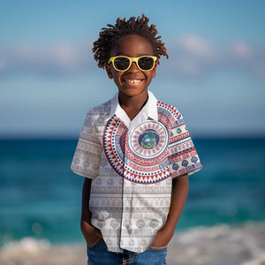 Liberia African Tribal Pattern Kid Hawaiian Shirt Chest Arm Tattoo