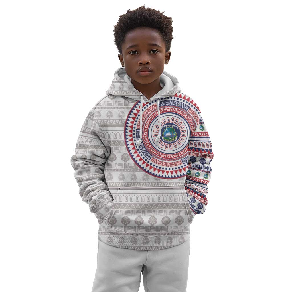 Liberia African Tribal Pattern Kid Hoodie Chest Arm Tattoo