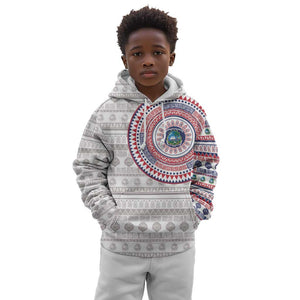 Liberia African Tribal Pattern Kid Hoodie Chest Arm Tattoo