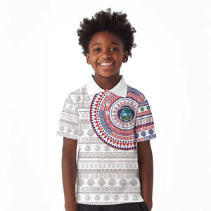 Liberia African Tribal Pattern Kid Polo Shirt Chest Arm Tattoo