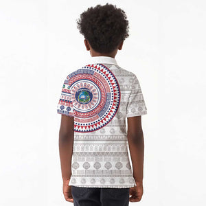 Liberia African Tribal Pattern Kid Polo Shirt Chest Arm Tattoo