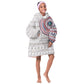 Liberia African Tribal Pattern Kid Wearable Blanket Hoodie Chest Arm Tattoo