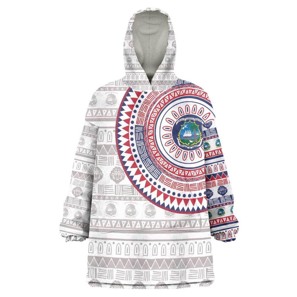 Liberia African Tribal Pattern Kid Wearable Blanket Hoodie Chest Arm Tattoo