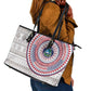 Liberia African Tribal Pattern Leather Tote Bag Chest Arm Tattoo