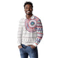 Liberia African Tribal Pattern Long Sleeve Polo Shirt Chest Arm Tattoo