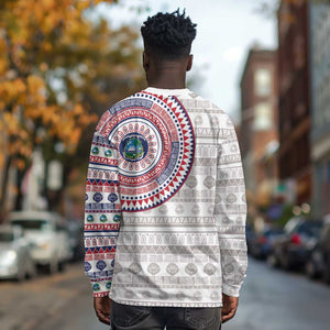 Liberia African Tribal Pattern Long Sleeve Shirt Chest Arm Tattoo