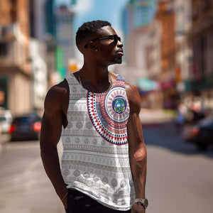 Liberia African Tribal Pattern Men Tank Top Chest Arm Tattoo