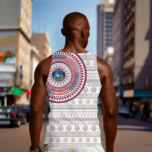 Liberia African Tribal Pattern Men Tank Top Chest Arm Tattoo