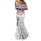 Liberia African Tribal Pattern Mermaid Dress Chest Arm Tattoo