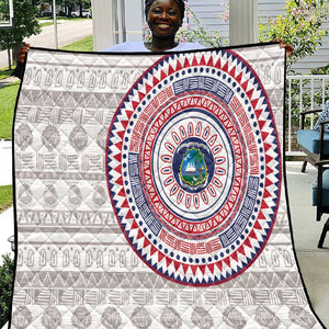 Liberia African Tribal Pattern Quilt Chest Arm Tattoo